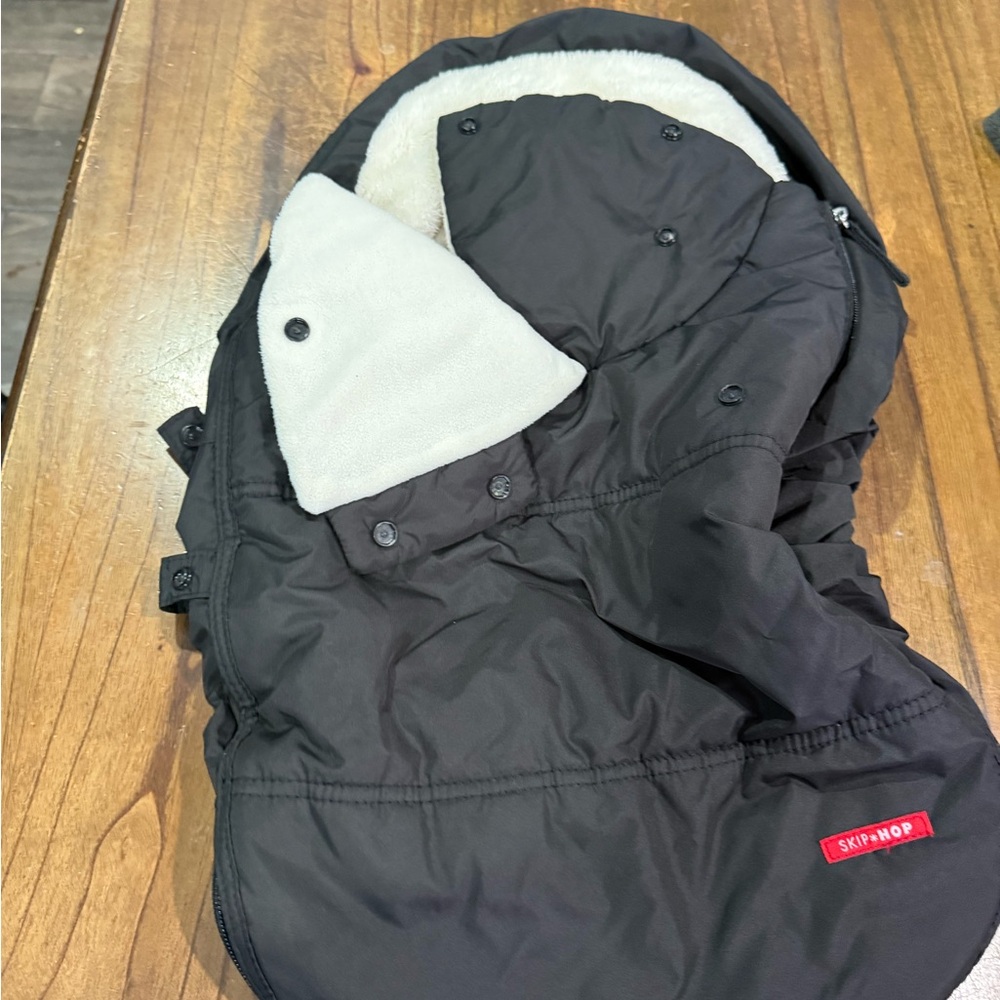 Skip Hop Black and Cream Kids Puffer Jacket